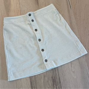 Z Supply Ivory Corduroy Skirt Medium